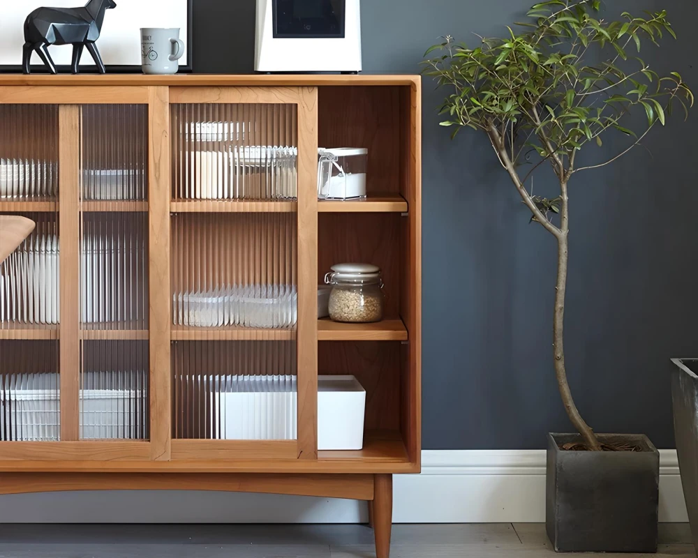 sideboard buffet cabinet glass doors
