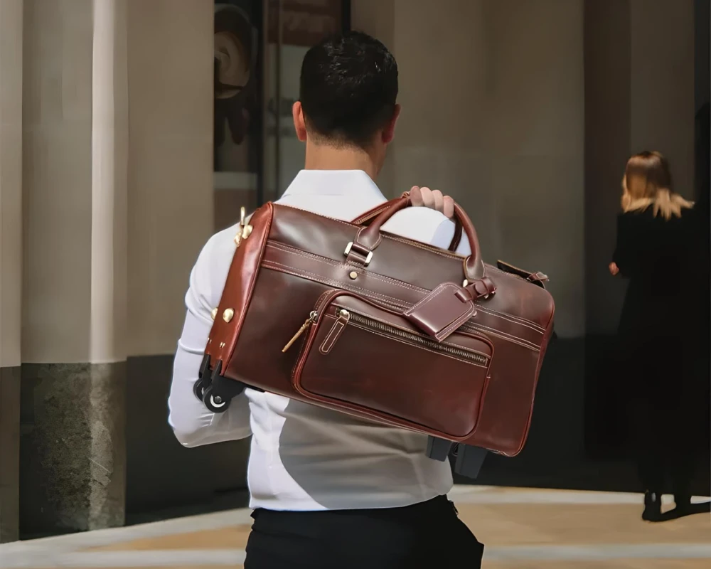 leather carry on travel bags